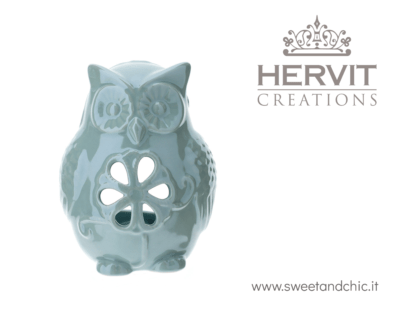 Hervit - Civetta in Porcellana Traforata Bianca | Sweet and Chic