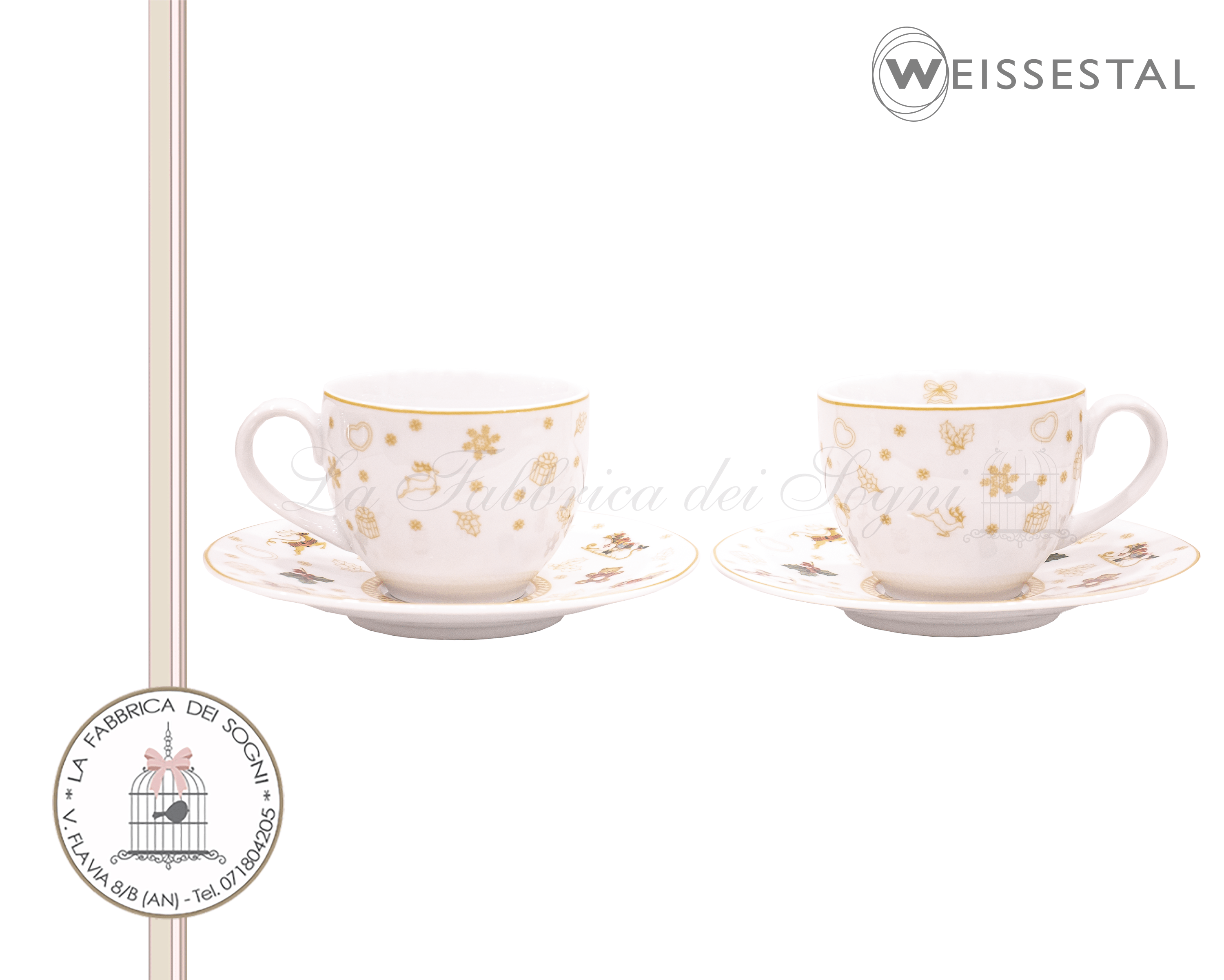 Weissestal – Tazza da Colazione Bianco Natale | Sweet and Chic