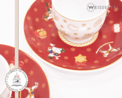 Weissestal – Set 2 Tazze da Caffè Rosso Natale | Sweet and Chic