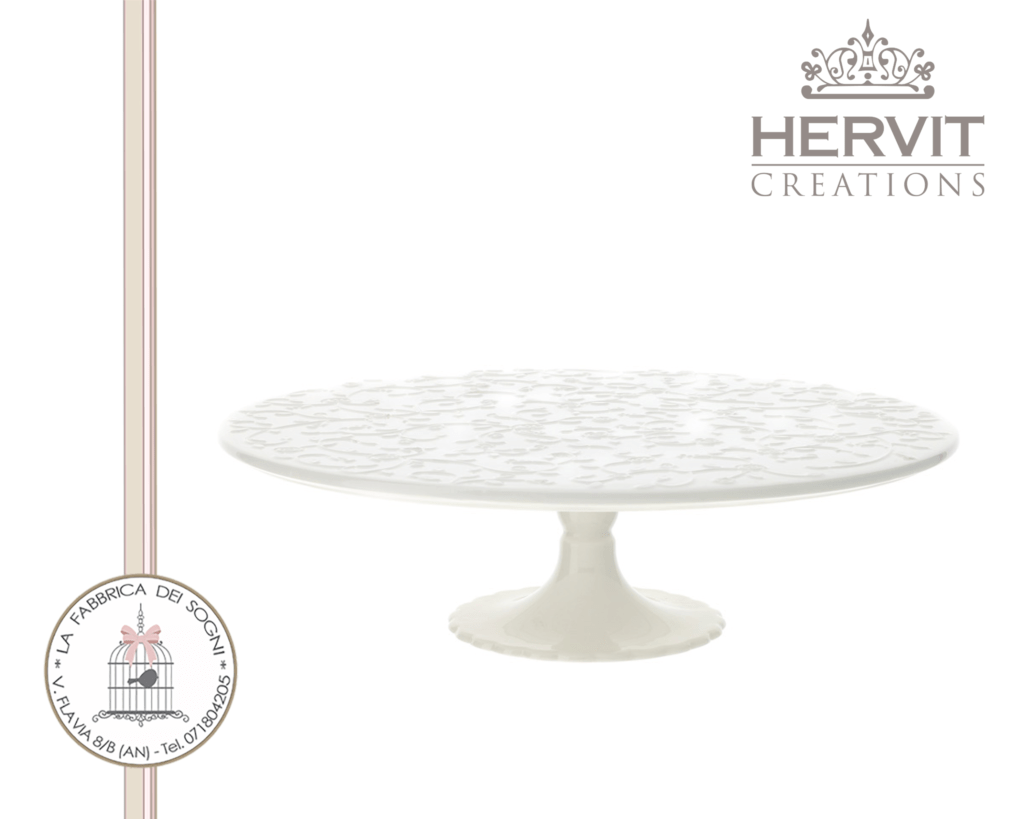 Hervit - Tagliere in porcellana bianca Romance